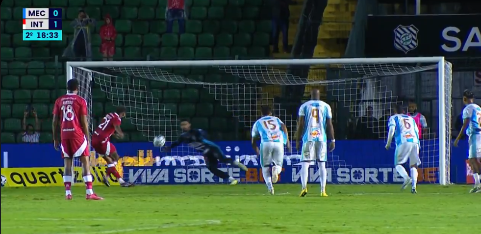 Insólito en Brasil: Inter de Porto Alegre erró tres penales… ¡y ganó 3-0!