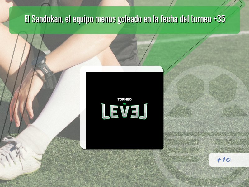El Sandokan, el equipo menos goleado en la fecha del torneo +35