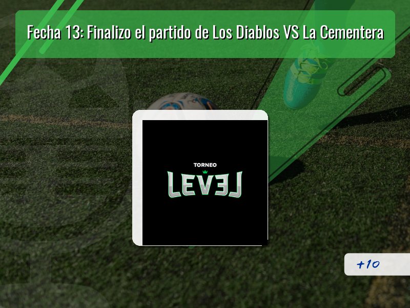 Fecha 13: Finalizo el partido de Los Diablos VS La Cementera